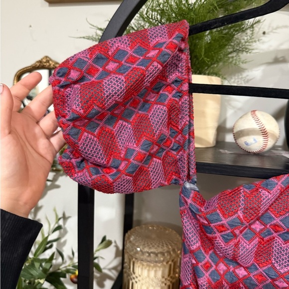 Tularosa Pink and Blue Off the Shoulder Sundress size small - Picture 4 of 10